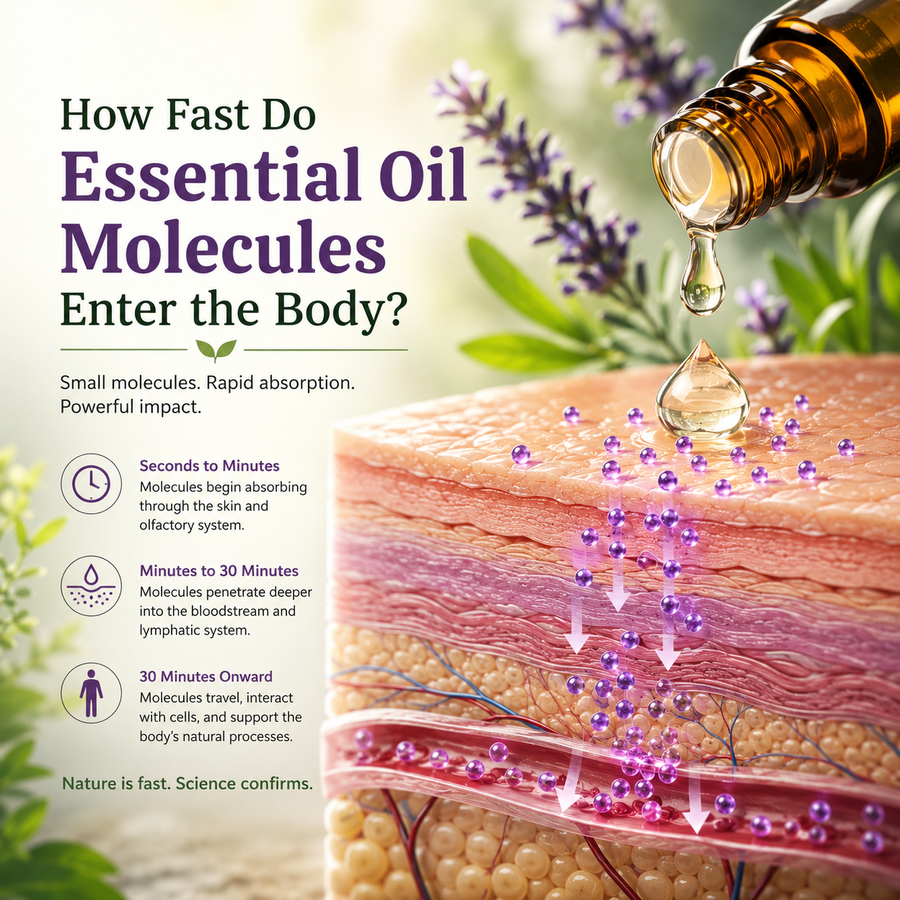 How Fast Do Essential Oil Molecules Enter the Body?
